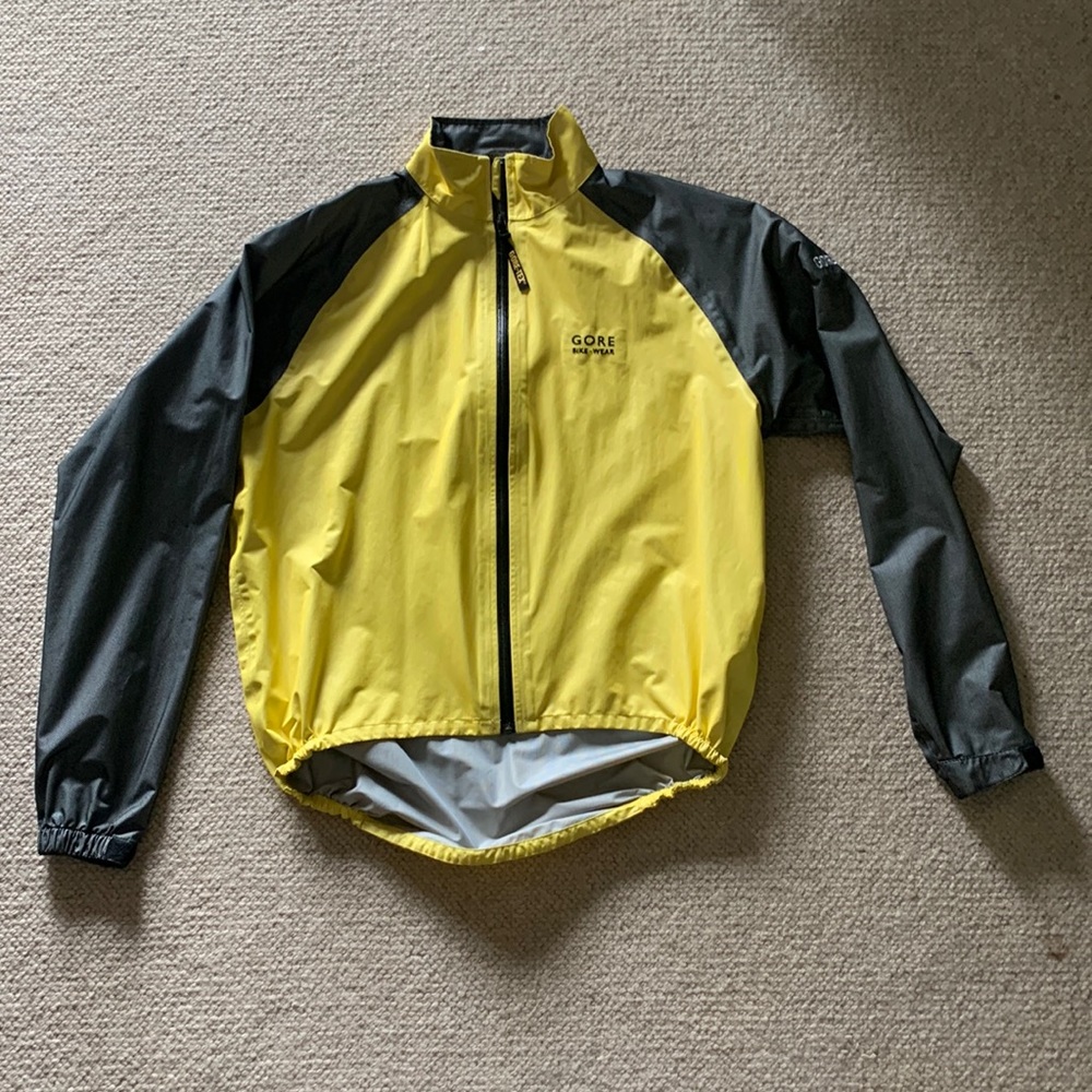 Gore-Tex mens cycling rain jacket XL
